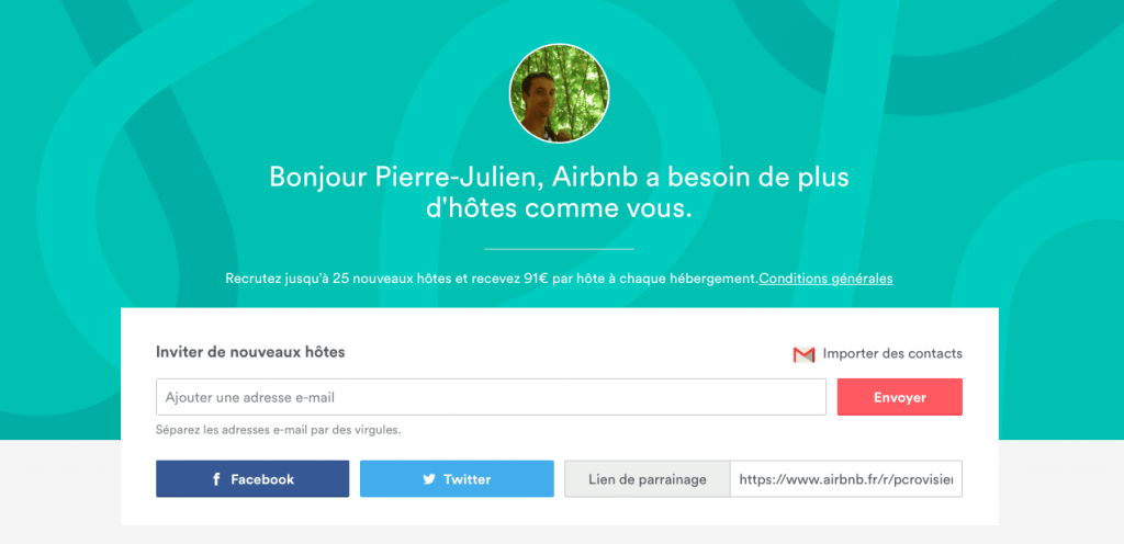 programme de parrianage - Airbnb