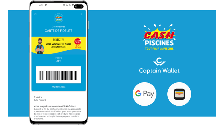 Cash Piscines interagit avec ses clients sur mobile grâce au wallet