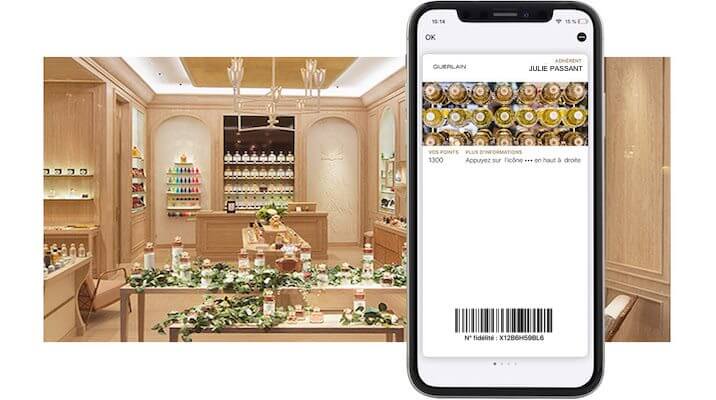 Guerlain poursuit sa digitalisation avec les wallet mobile
